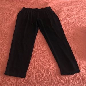 Zara silk trousers, Black, size M /28. Zara